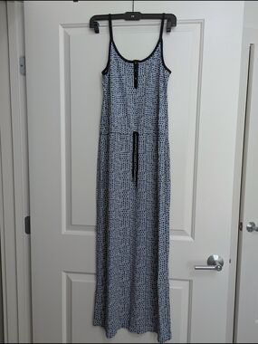 Calvin Klein Jeans Blue and White Maxi Summer Dress